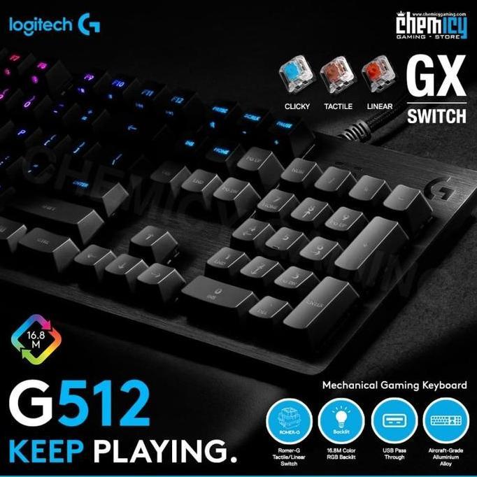 Logitech G512 Carbon RGB Mechanical Gaming Keyboard