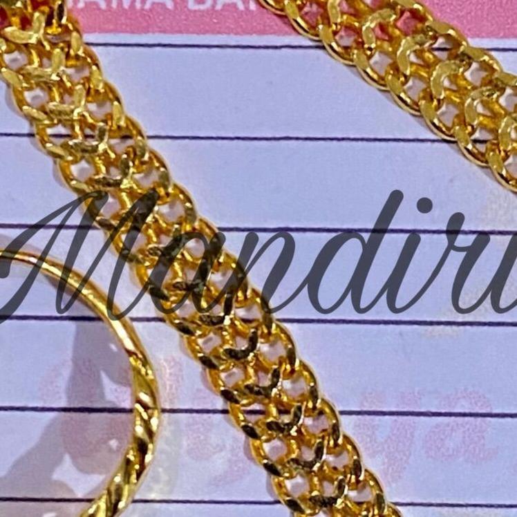 Gelang Tikar Emas Asli Kadar 700 Berat 3.5Gram Free Cincin Rantai Ada Surat Dan Kodenya