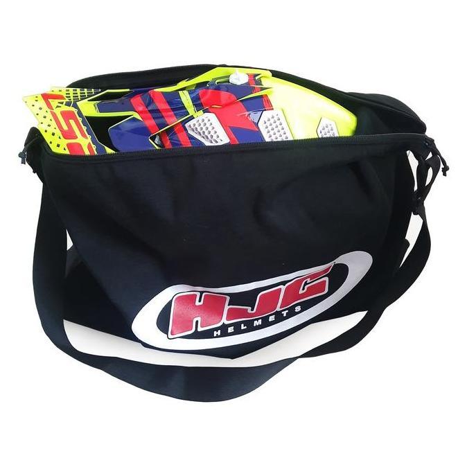 Tas Helm Slempang Bahan Tebal Halus Besar dengan Logo HJC Helmets Bags