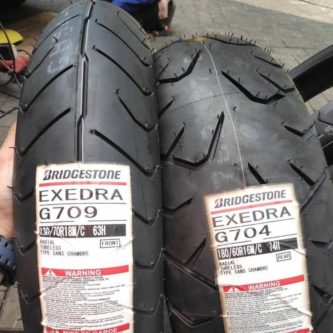 Terlaris Ban Motor Bridgestone Exedra G704/709 130/70-18 Dan 180/60-16