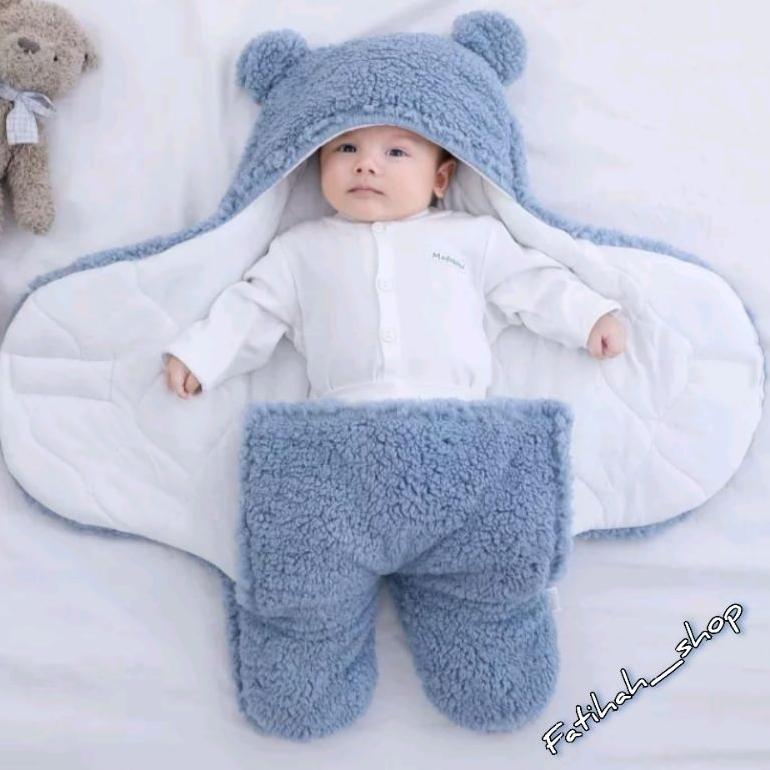 NEW PRODUCT Selimut Bedong Bayi Bulu Korea Lembut Tebal
