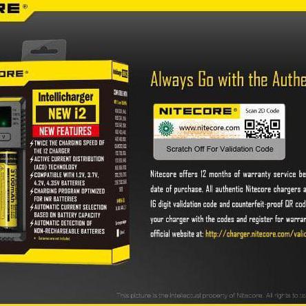 TERMURAH - charger nitecore i2 original