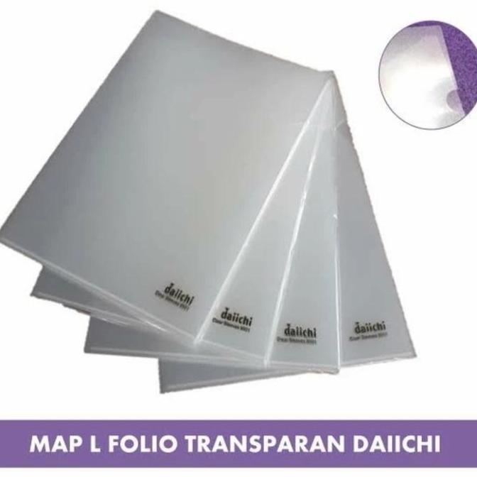 Dicdoc- Map L Daichi Folio Map Plastik Bening (12 Pcs)