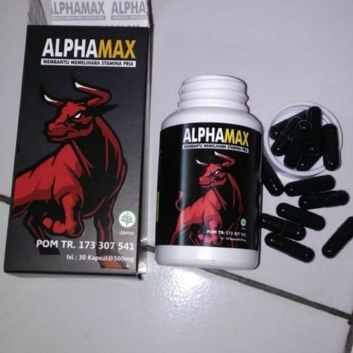 alphamax kapsul asli original obat - pembesar - alat - vital pria kuat