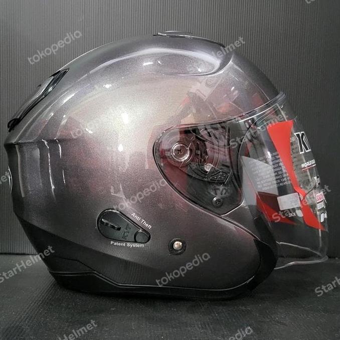 Helm KYT KYOTO R Solid Gun Metal Original New