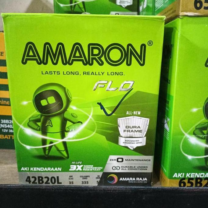 NEW Aki Honda Jazz/ Aki Mobilio/ Aki Brv/ Amaron Hilife NS40ZL/ 42B20L