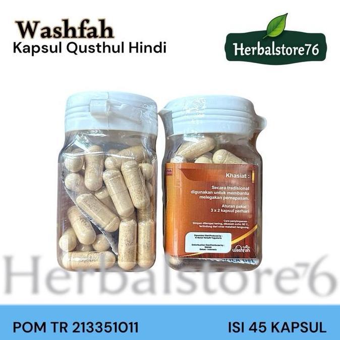 Vitafix- Kapsul Qustul Hindi Isi 45 Kapsul Qusthul Bpom