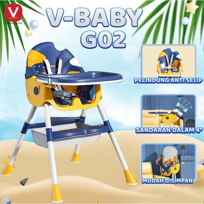 Kursi Makan Untuk Baby Multifungsi / Vbaby G02 Allshop