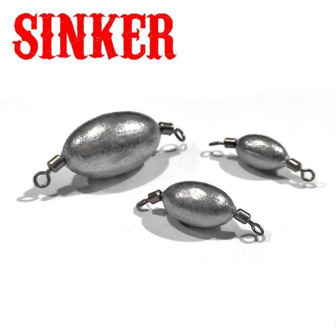 FINESSE Rolling Sinker Pemberat Umpan Pancing Carolina Rig Softlure Ajing Rayap Paddle Curly Tail Ka