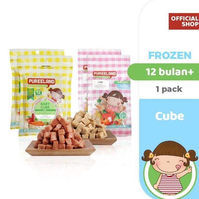 Sandmilk- Pureeland Baby Beef Cube / Mpasi Bayi Organik / Makanan Bayi