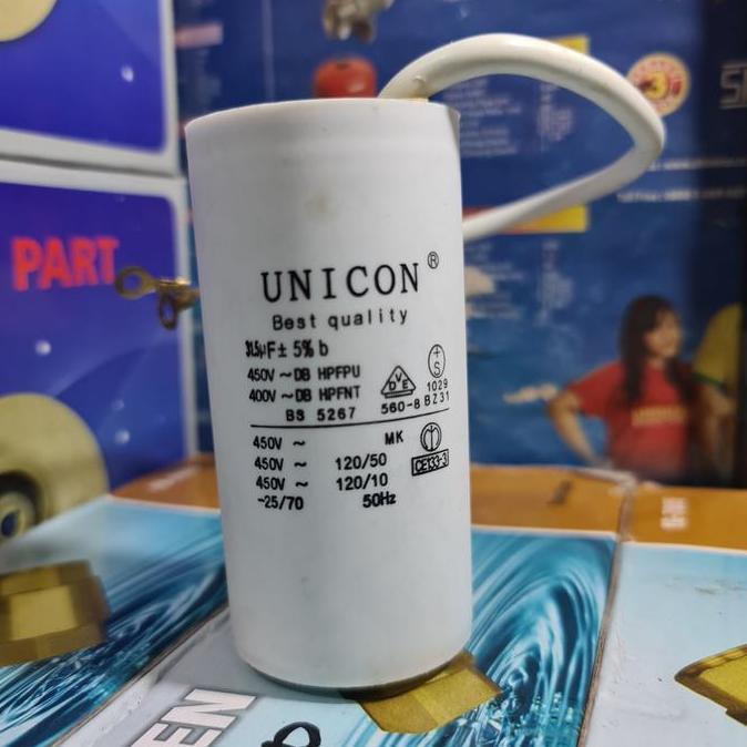 Kapasitor Kabel Unicon 31,5Uf Kapasitor 31,5Uf 450Vac Unicon Kabel Restock