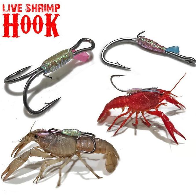 FINESSE Mata Kail Udang Hidup Untuk Memancing Ikan di Laut Danau Sungai Pancing