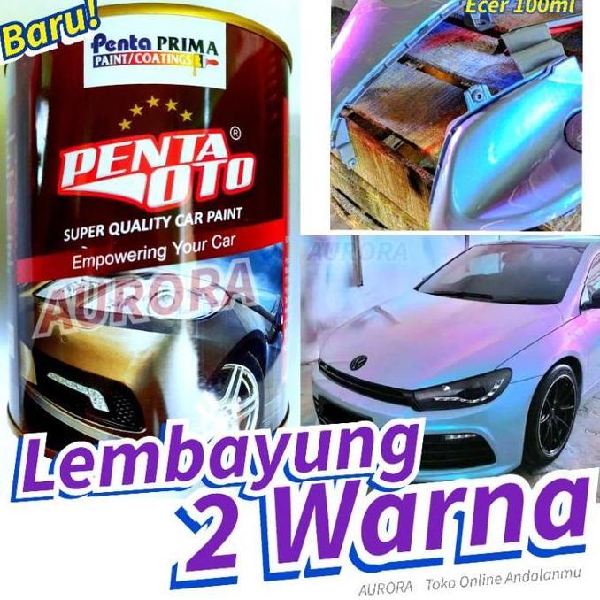 Promo Cat Lembayung 2 Warna Penta Oto PU Mutiara Lembayung Blue Violet Biru Diskon
