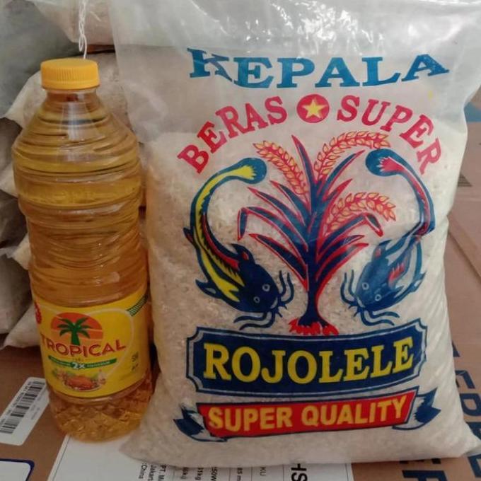 PAKET BERAS ROJOLELE 5 KG + MINYAK 1 LITER