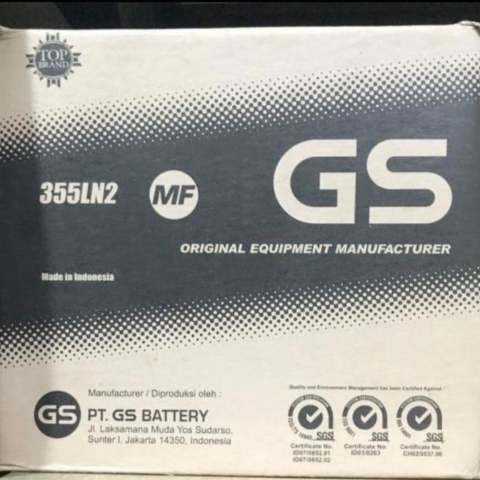 Aki Reborn Bensin/ GS MF Calcium 355LN2 Astra/ Aki Lexus