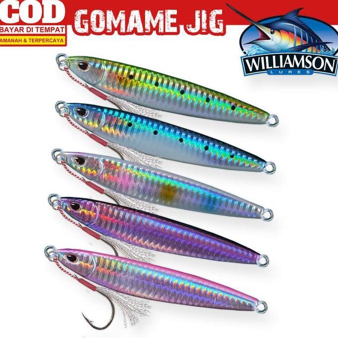 Metal Jig 100g 80g Williamson Gomame Jig Umpan Jigging Lure