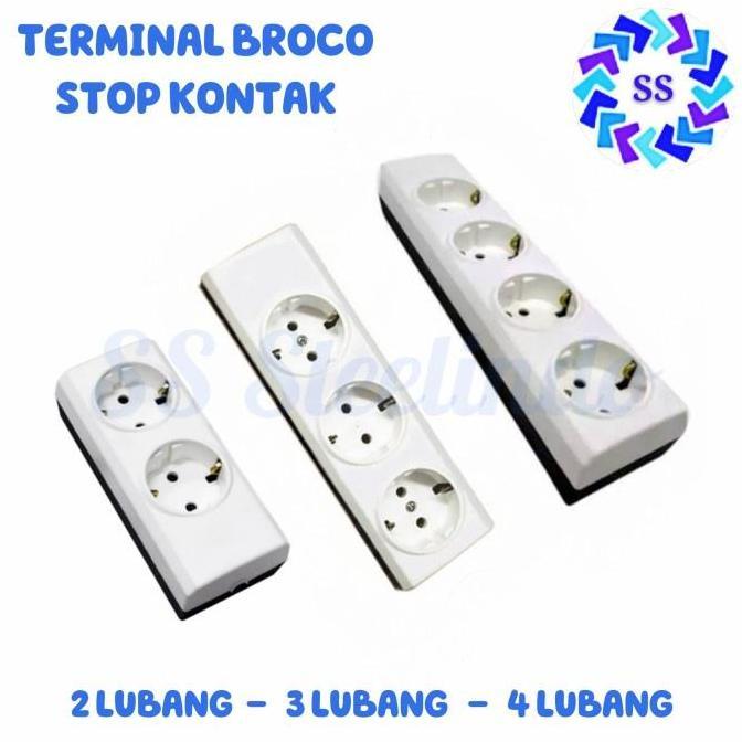 TERMINAL LISTRIK STOP KONTAK BROCO 2-3-4 LUBANG