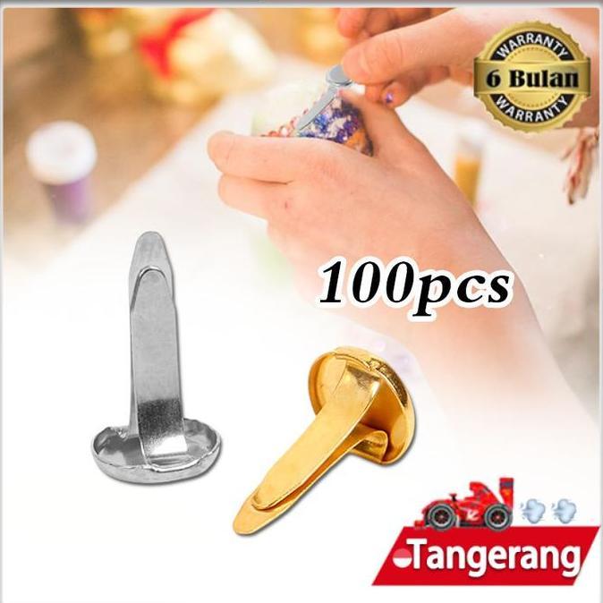 DITSY 100pcs File Fastener Stainless / Paper Fastener Split Pins / Paku Belah Pengikat Kertas