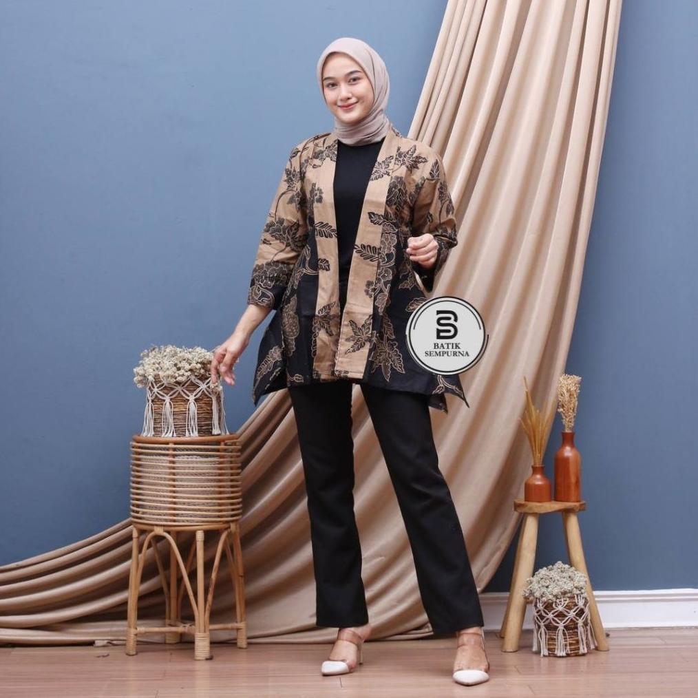 HIGH DEMAND Blezer Batik Atasan Batik Wanita Modern Outer Batik Moder