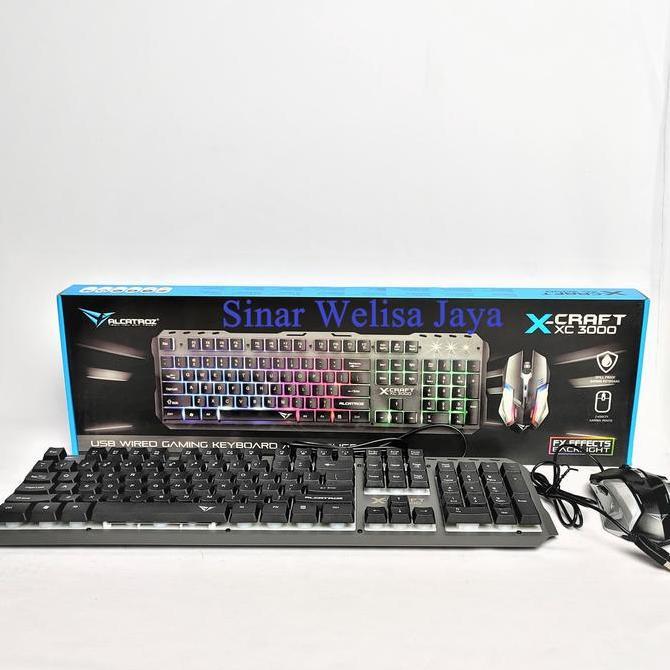 Alcatroz Xcraft Keyboard Mouse Combo XC-3000