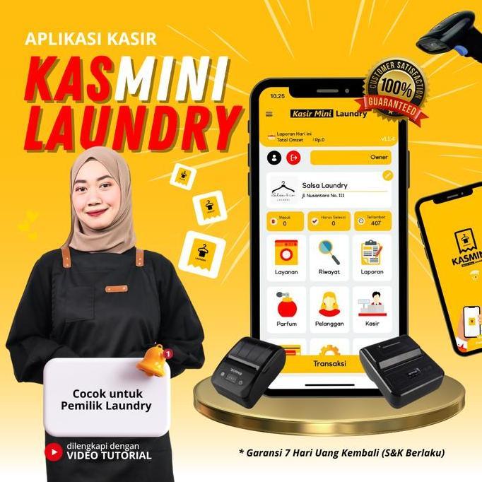 Aplikasi Kasir Android Pencetak Struk Laundry - KASMINI LAUNDRY
