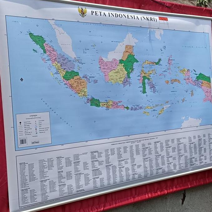 peta indonesia besar peta dinding 38 prov