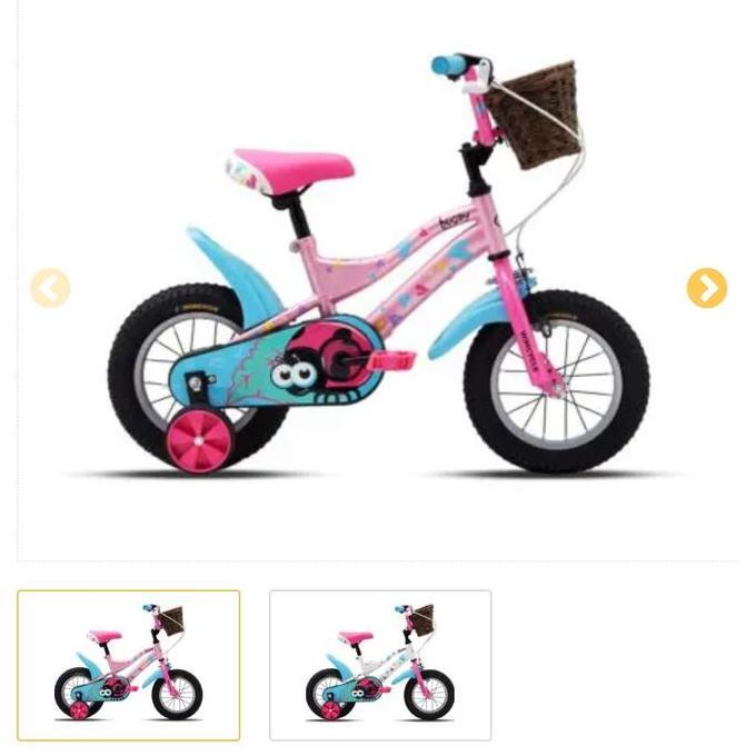 Sepeda Anak 12 inch Wimcycle Bugsy Girl Outdoor