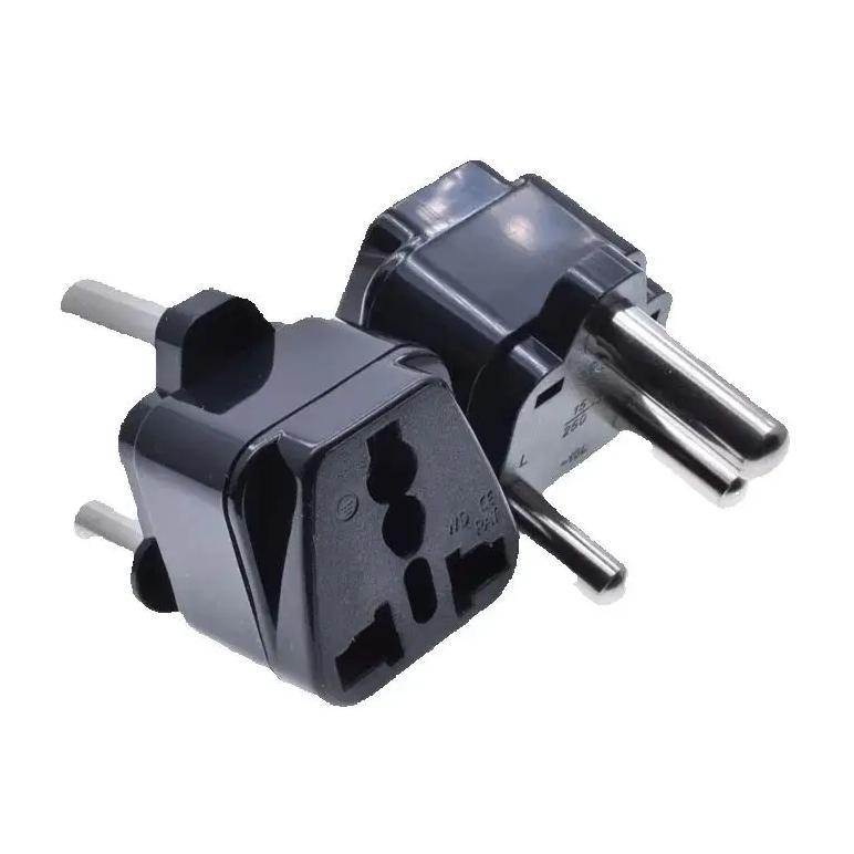 1PCS Universal ce copper Kr eu uk us to South African plug Adapter India UAE Travel Adaptor Plug 15A