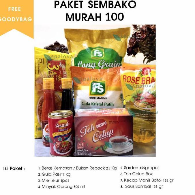 Fnbb- Paket Sembako Murah Beras 2,5Kg Lengkap