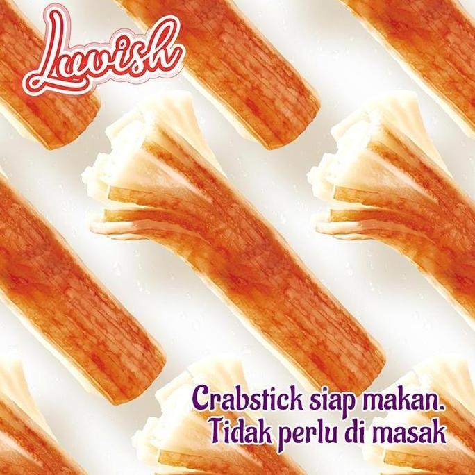 Fnbb- Luvish | Crab Stick Barbecue Flavor | Crab Stick Spicy Flavor | Crab Stick Aneka Rasa Food Sna