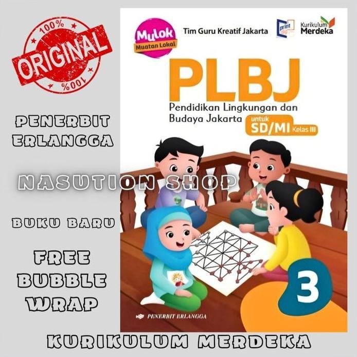 Buku PLBJ Kelas 3 SD/MI Penerbit Erlangga Kurikulum Merdeka Original
