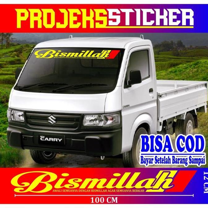 Cutting Stiker Mobil Variasi Kaca Depan Mobil Kata Kata Truk Canter