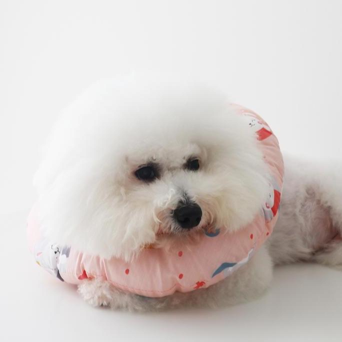 Willipic- Woofidoo Pet Cone Pillow Dog Cat Protective Collar Bantal Donat Leher Anjing Kucing Steril