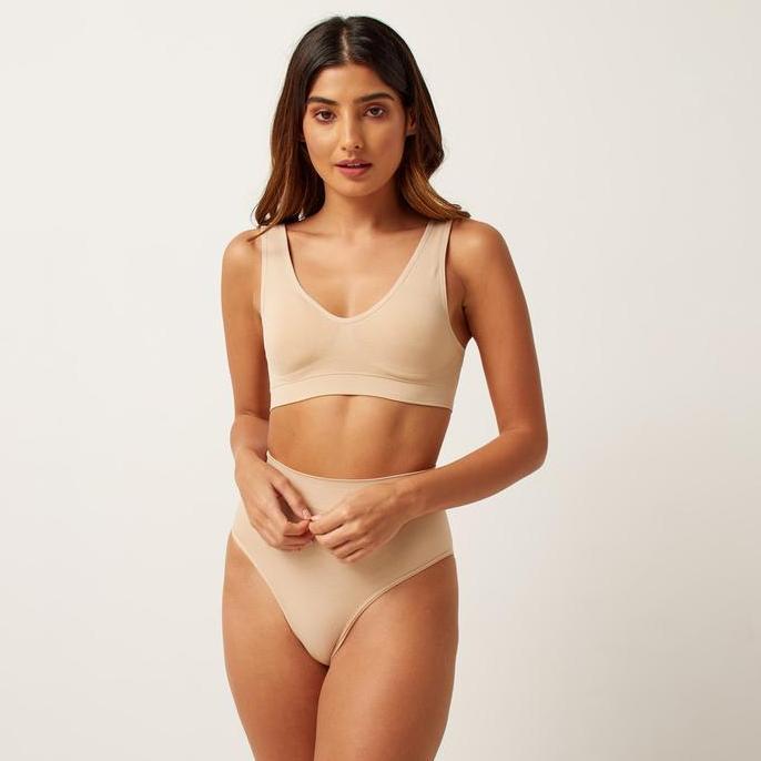 Max Fashions Dalaman Wanita Padded Non-Wired Seamless Support Bra Bh Tipis