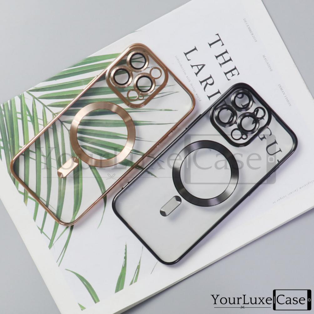CUCI GUDANG Fullcover Electroplating Magnetic Case HP Casing iPhone 7 8 X XR XS 11 12 13 14 15 16 Pl