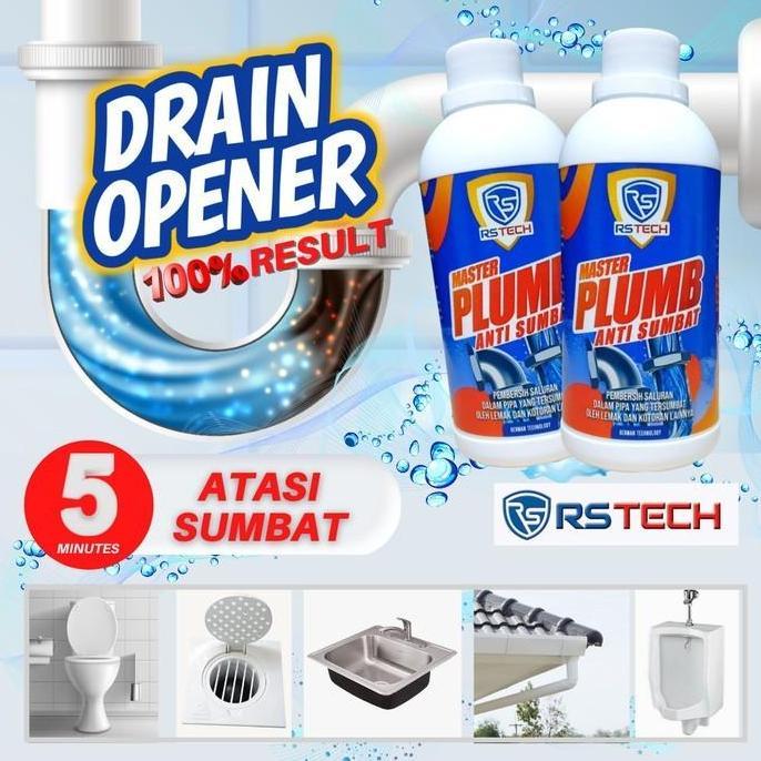 Drain Opener Cairan Anti Sumbat Saluran WC Wastafel Penghancur Kotoran