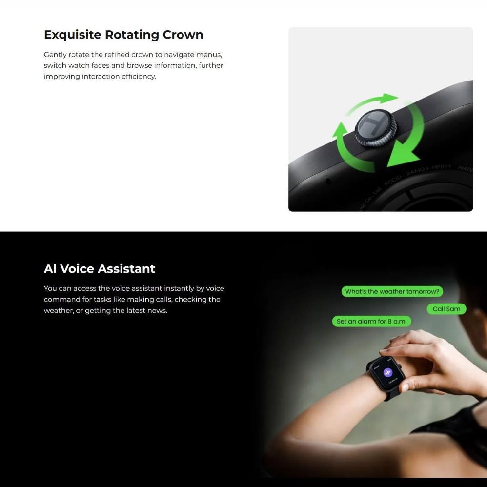 TERMURAH HAYLOU Watch 4 Smartwatch Multifungsi dengan GPS dan Bluetooth Calling