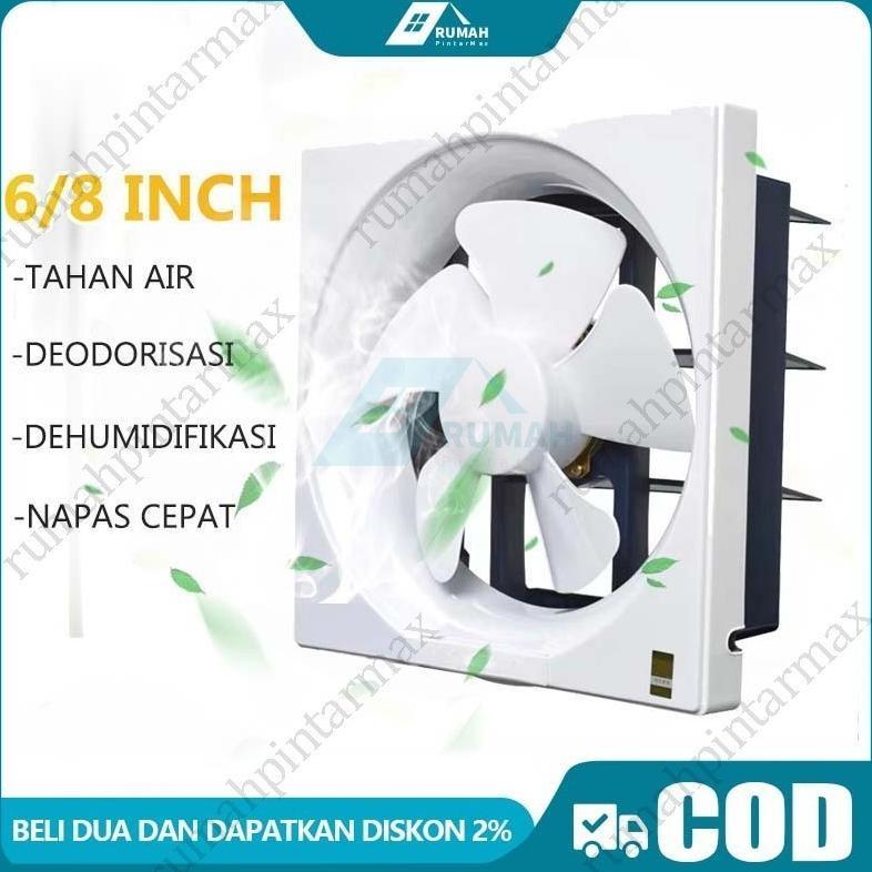 NEW WALL EXHAUST HEXOS/HEKSOS FAN DINDING 10" (25 CM) EXHAUST FAN TEMBOK EXHAUST HEXOS/HEKSOS 10 INC