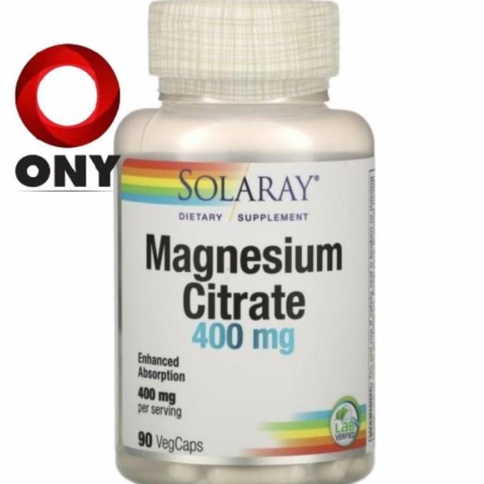 SOLARAY MAGNESIUM CITRATE 400MG 400 MG ISI 90
