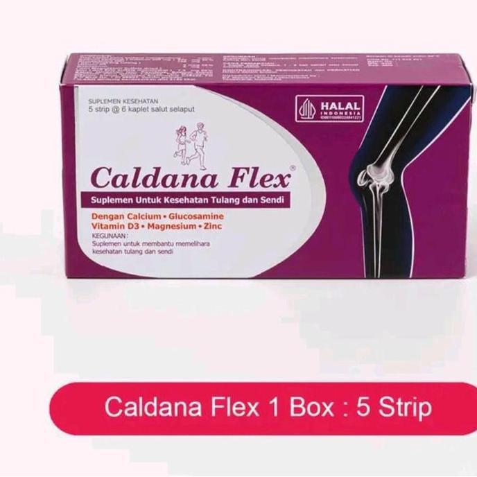 Caldana Flex Suplemen untuk Sendi 1 Box 28 & 21 Kapsul Orlistat 21 Kapsul Halal