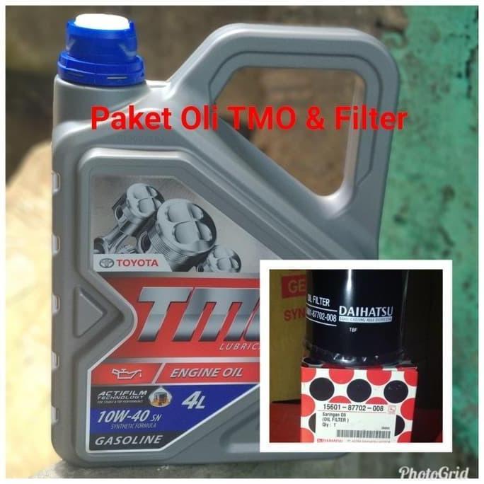 paket oli TMO 10W-40 + FILTER OLI AVANZA XENIA CALYA SIGRA AGYA AYLA