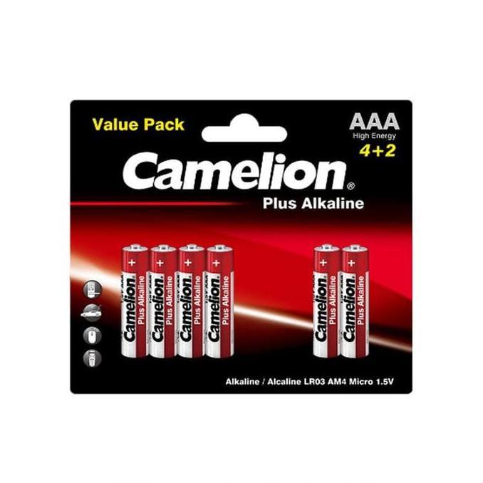 Frembit- Camelion Baterai Alkaline Aaa 4 + 2 | Baterai Alkaline A3 Isi 6