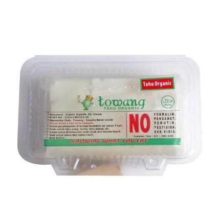 Bnbx- Tahu Towang Organik Putih - Tahu Organik Non-Gmo Tanpa Bahan Tambahan Tekstur Padat Lembut Aro