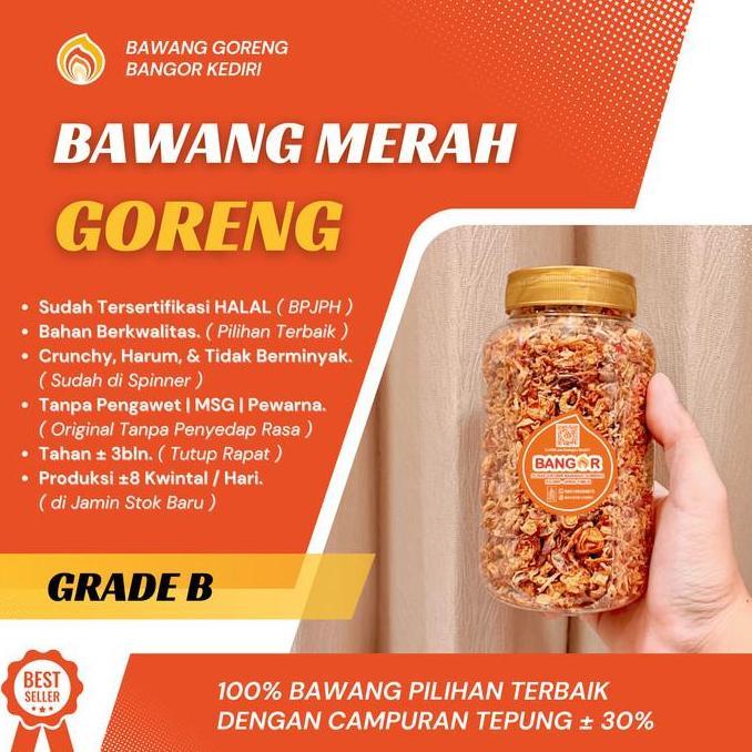 GROSIR [ 1 kg ] Bawang Merah Goreng / Brambang Goreng, Grade B