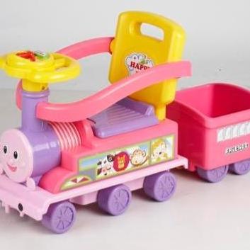 HAPPY FRIEND RIDE ON TRAIN ANAK-ANAK HINGGA 15KG MAINAN EDUKATIF DAN AMAN UNTUK ANAK-ANAK