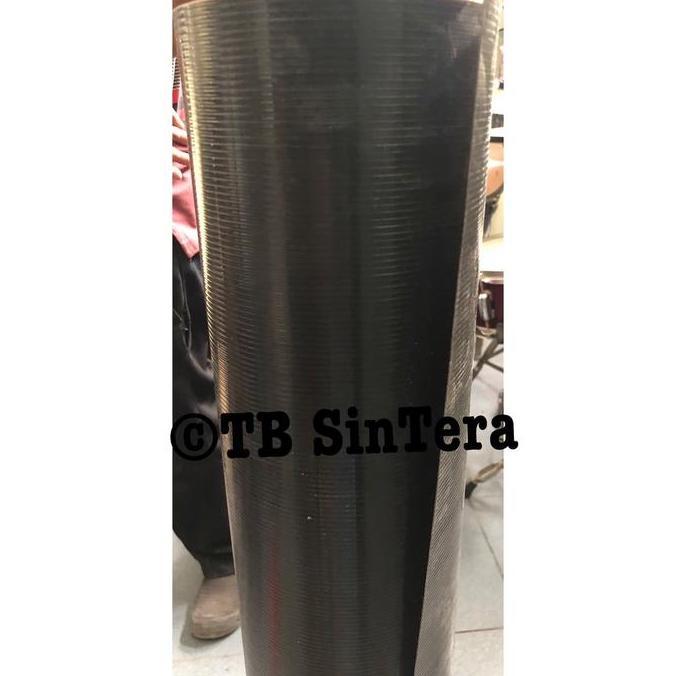 Plastik Fiber Pagar Tebal Meteran Model Garis UV Protection Plat Tutup