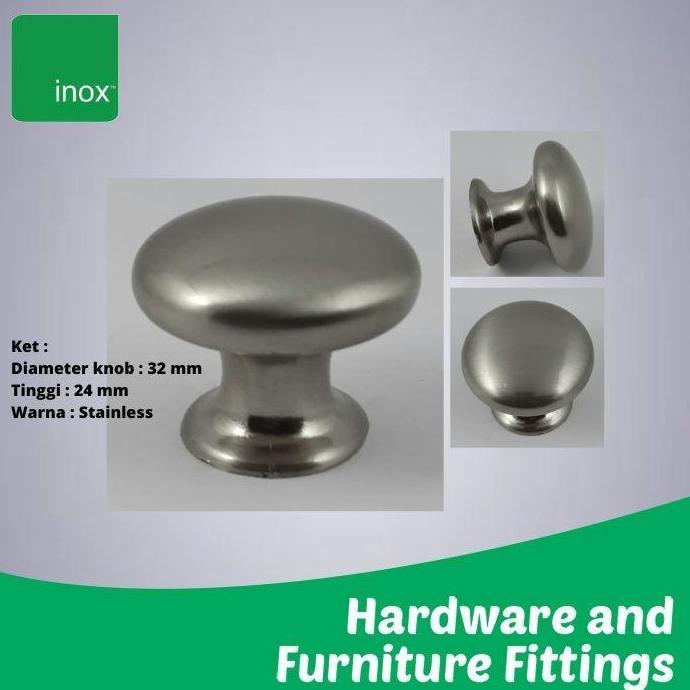 Tarikan Laci / Knob Laci / Knob Bulat Lemari Pakaian / 520-SSL
