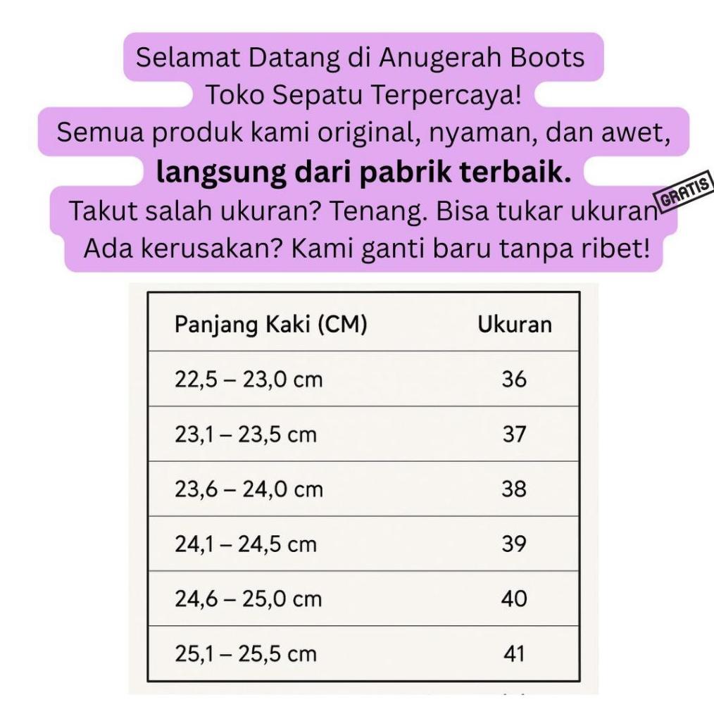 pengiriman cepat Sepatu Boots Wanita | Sepatu Karet | Sepatu Boot Pendek | Sepatu Bot Wanita Anti Ai