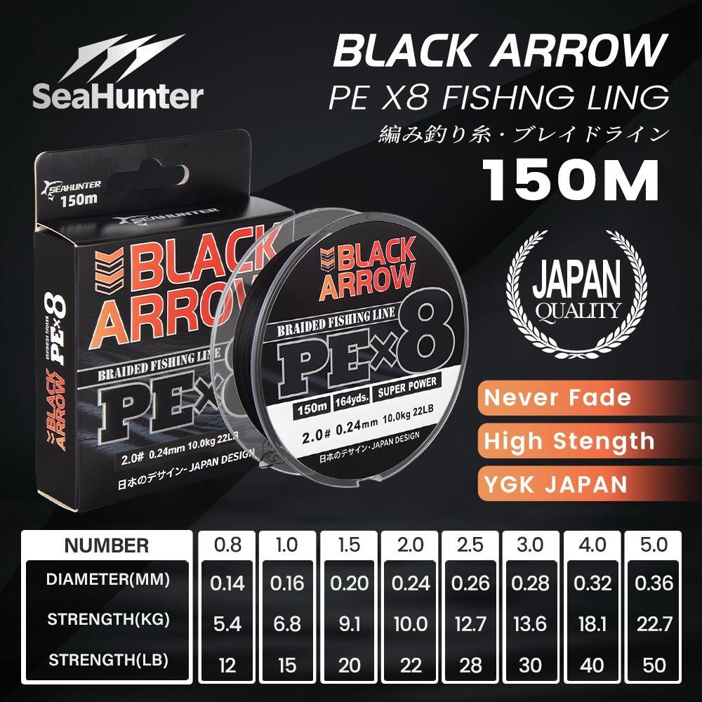 [Official] Seahunter Black Arrow Joran Pancing 1 Set= Joran Ul Power Rod+Black Arrow Bc Reel Pancing