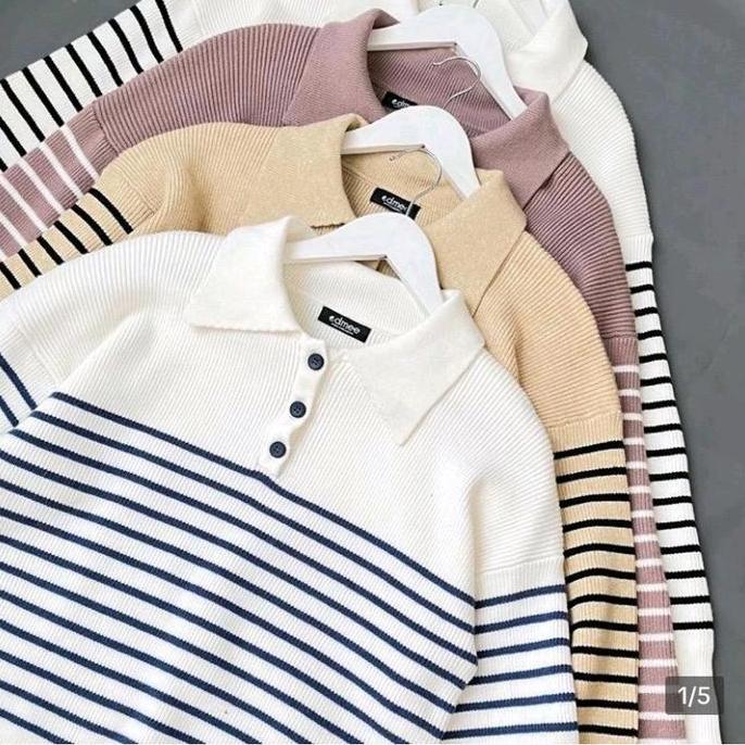 MD86 ~ DAVINA KNITE SWEATER | SWEATER RAJUT WANITA KOREAN KEKINIAN KNITED BLASTER